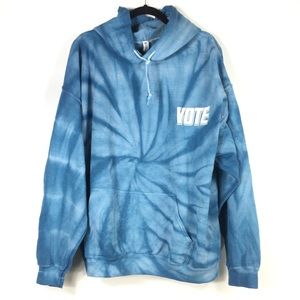 BP Vote Tie Dye Hoodie Blue M